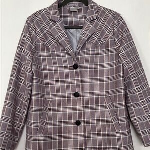 ASOS Checkered Blazer - Black, White, and Gray